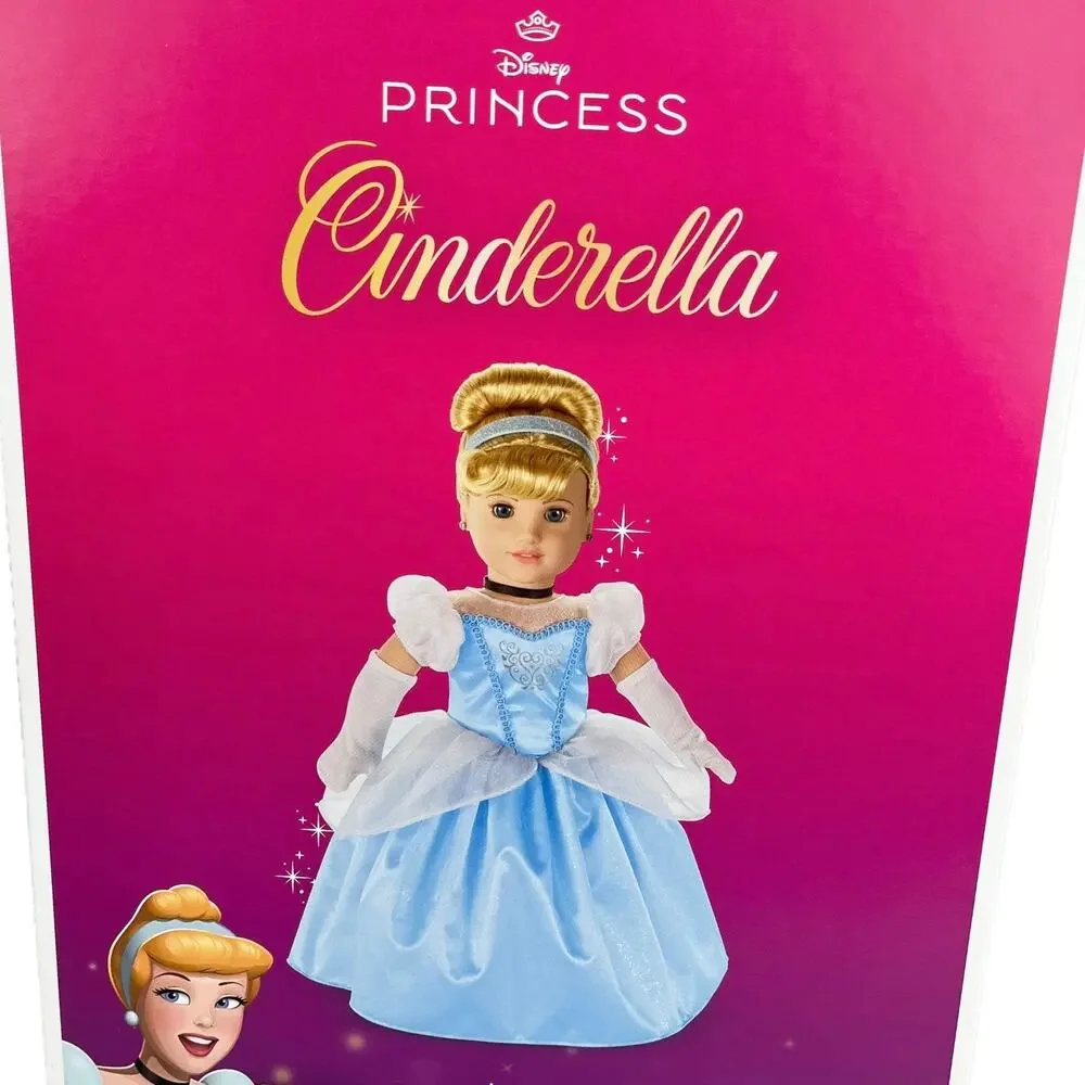 American Girl Princess Cinderella Doll Disney Gown Glass Slippers